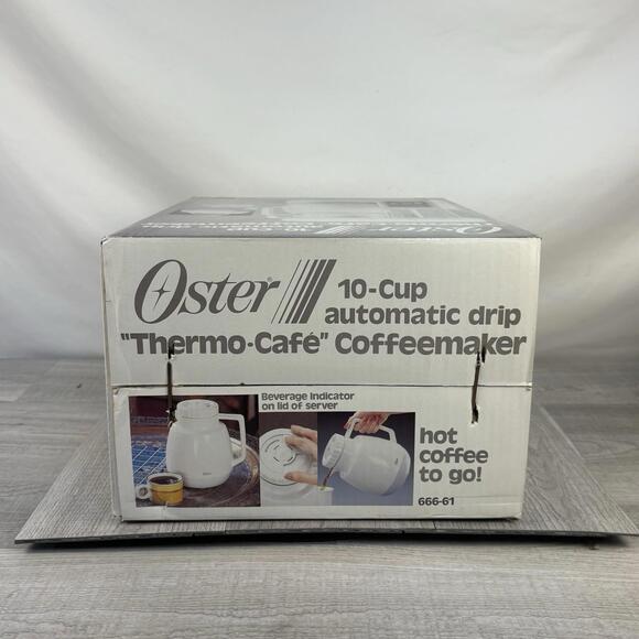 Vintage 1985 Oster Thermo-Café 10-Cup Drip Coffeemaker 666-61 NOS - Picture 7 of 7